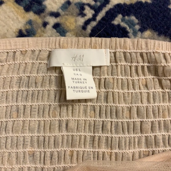 H and M sheer sleeves lined bodice top - Picture 4 of 7